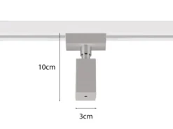 Pendel-Adapter Grau Höhe 10cm für Schienensystem DUOline