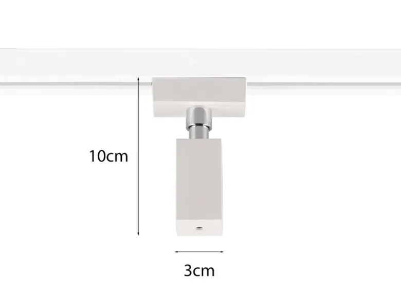 Pendel-Adapter Weiß Höhe 10cm für Schienensystem DUOline