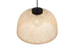 Pendelleuchte LAURENT mit Korbgeflecht Lampenschirm aus Bambus, Ø 40cm