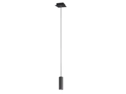 Pendelleuchte MARLEY 1-flammig Metall in Schwarz matt, Ø 12cm