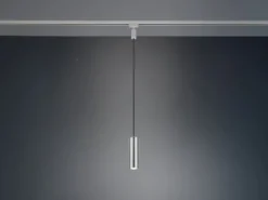 Pendelleuchte MARLEY Metall Silber Ø 6cm für DUOline Schienensystem