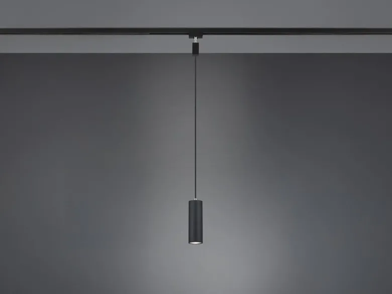 Pendelleuchte MARLEY Metall Schwarz Ø 6cm für DUOline Schienensystem