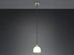 Pendelleuchte MOLLY mit Glas Lampenschirm Opalweiß, Ø 12cm