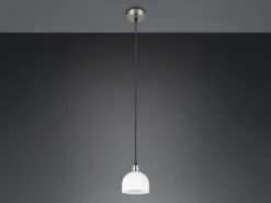 Pendelleuchte MOLLY mit Glas Lampenschirm Opalweiß, Ø 12cm