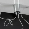 Pendelleuchte NEREIDE 2-flammig Wellenmuster Klarglas, Abhängung bis 250cm