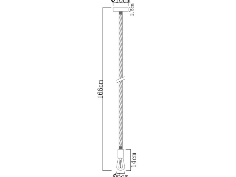 Pendelleuchte ULLEU 1-flammig mit Hanfseil, Abhängung 160cm