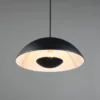 Pendelleuchte VARYA Metallschirm Schwarz mit Blendschutz, Ø 32cm