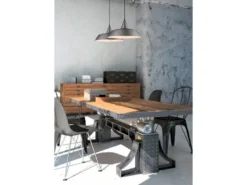 Pendelleuchte WILTON 1 flammig Metall Silber matt Lampenschirm, Ø 35cm