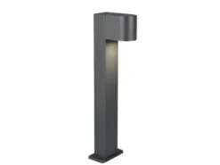 Pollerleuchte Downlight aus Aluminium Anthrazit inklusive GU10 LED, Höhe 50cm