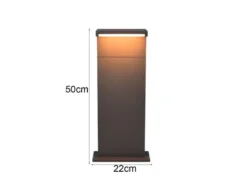 Pollerleuchte RAVI Aluminium Anthrazit zur Reihenschaltung geeignet, Höhe 50cm