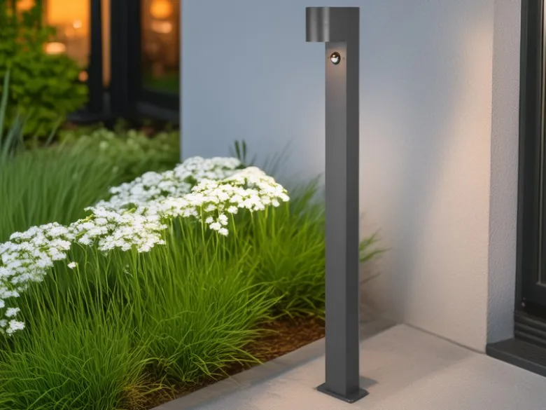 Pollerleuchte ROYA mit Bewegungsmelder, Downlight Anthrazit, Höhe 100cm