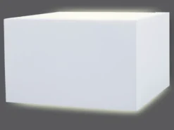 Quadratische LED Außenwandleuchte weiß, 9 Watt, 3000K