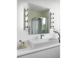 Retro Badezimmer Wandleuchte THEATRO in Chrom 55cm - Spiegelleuchte