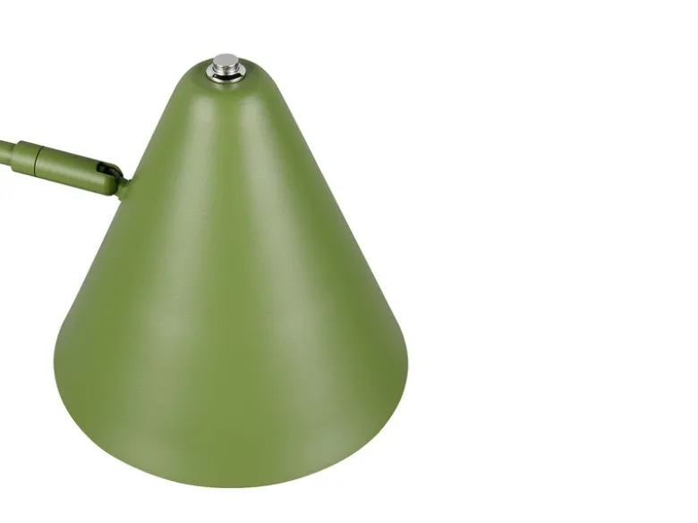 Retro Schreibtischlampe COSIMA mit Schwenkarm aus Metall Grün, Höhe 50,5cm