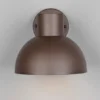 Retro Style Downlight Außenwandleuchte ELBE Rostbraun, Ø 20cm