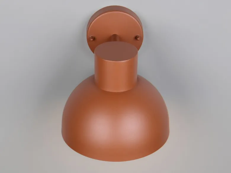 Retro Style Downlight Außenwandleuchte ELBE Apricot, Ø 20cm