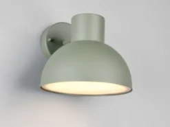 Retro Style Downlight Außenwandleuchte ELBE Grün, Ø 20cm