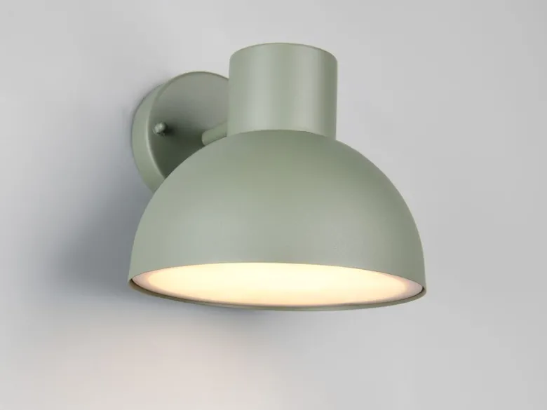 Retro Style Downlight Außenwandleuchte ELBE Grün, Ø 20cm