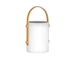 RGB Outdoor Tischleuchte BARI 24cm mit Fernbedienung, per USB & Solar aufladbar