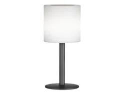 RGB Tischlampe LESINA mit Fernbedienung, per Solar & USB aufladbar, Höhe 30cm