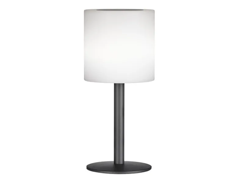 RGB Tischlampe LESINA mit Fernbedienung, per Solar & USB aufladbar, Höhe 30cm