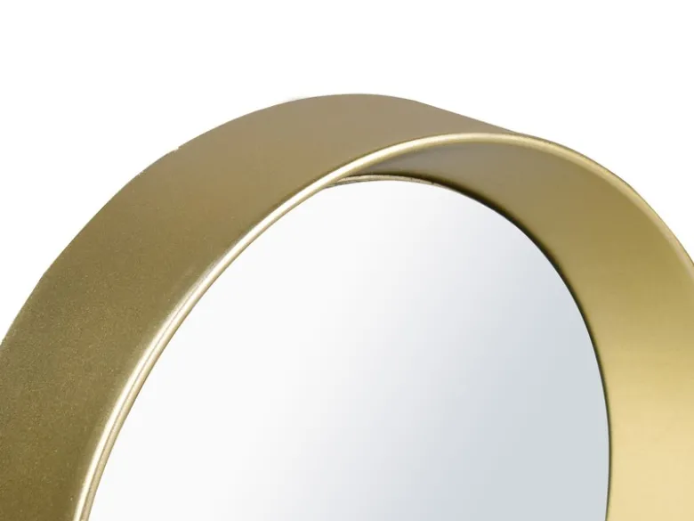 Runde Dekospiegel VIVIEN 5er SET Wandspiegel mit Rahmen in Gold