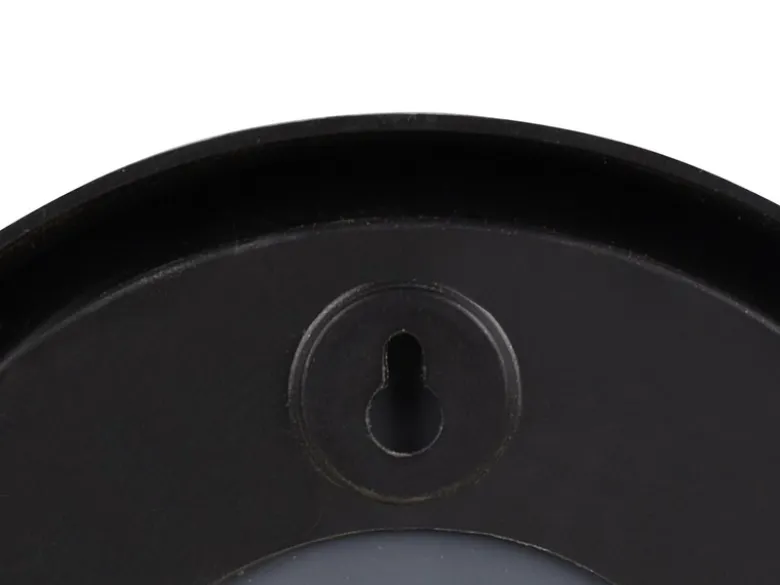 Runde Dekospiegel VIVIEN 5er SET Wandspiegel mit Rahmen in Schwarz