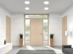 Runde LED Deckeneinbaustrahler 2er Set in Weiß matt Ø 14,8cm
