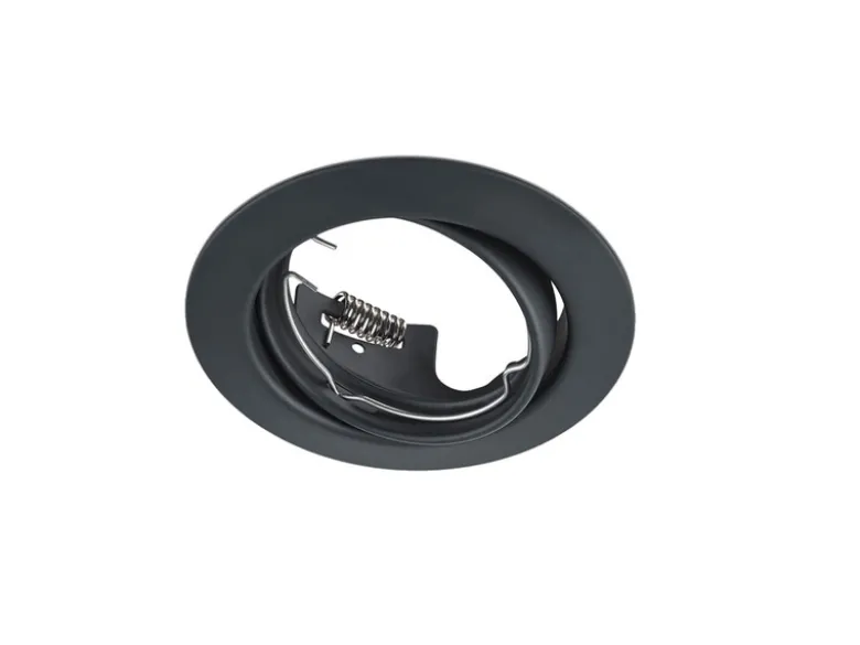 Runder Deckeneinbaustrahler JURA Ø 8,3cm schwenkbar in Schwarz matt GU10