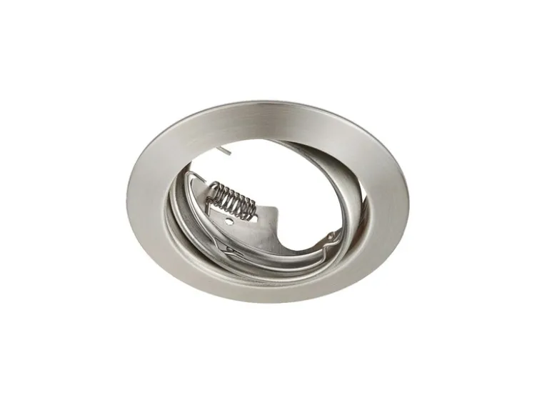 Runder Deckeneinbaustrahler JURA Ø 8,3cm schwenkbar in Silber matt GU10