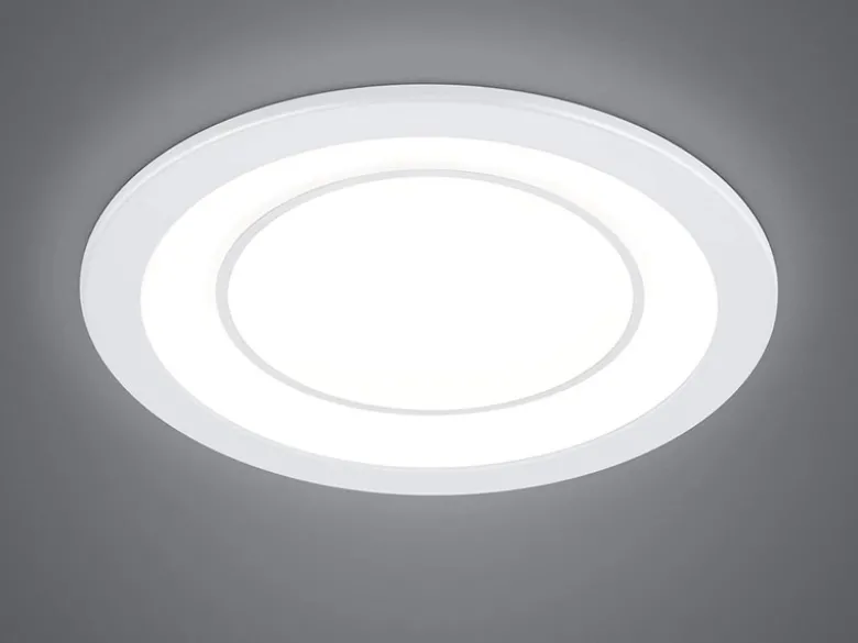 Runder LED Deckeneinbaustrahler CORE in Weiß matt Ø 14,8cm