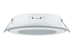 Runder LED Deckeneinbaustrahler 2er Set in Weiß matt Ø 14,8cm