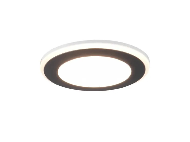 Runder LED Deckeneinbaustrahler AURA Schwarz matt Ø 8,2cm