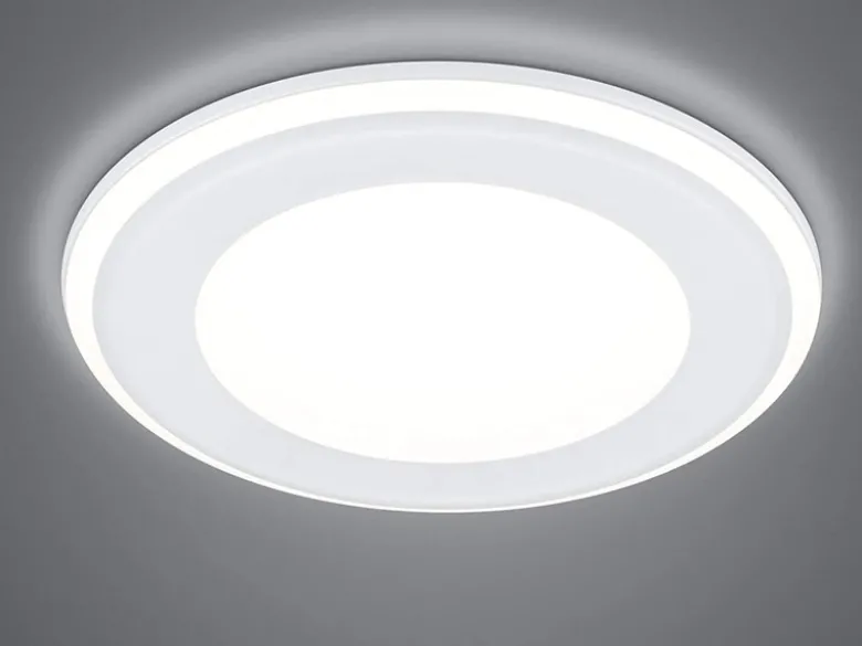 Runder LED Deckeneinbaustrahler AURA Weiß matt Ø 14,8cm