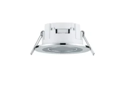 Runder LED Deckeneinbaustrahler CORE in Silber Chromfarben Ø 8,2cm