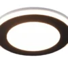 Runder LED Deckeneinbaustrahler AURA Schwarz matt Ø 14,8cm