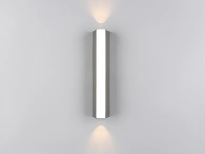 Schmale LED Außenwandleuchte MARNE Up and Down IP65, Höhe 30cm
