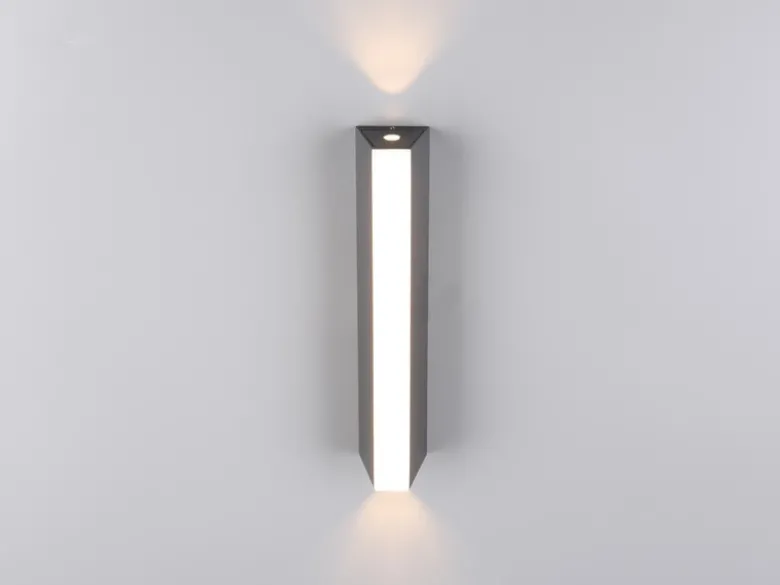 Schmale LED Außenwandleuchte MARNE Up and Down IP65, Höhe 30cm