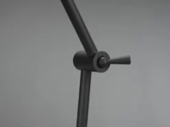 Schreibtischlampe ENZO Metallschirm in Schwarz Gelenkarm Höhe 50cm