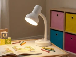 Schreibtischleuchte PRONTO flexibel Höhe max. 30cm, Weiß