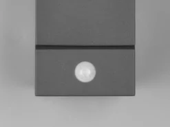 Schwenkbare LED Außenwandleuchten - 2er Set mit Bewegungsmelder, H: 28cm