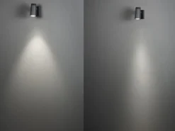 Schwenkbare LED Außenwandleuchte ANDRIA aus ALU Lichtstrahl einstellbar, IP54