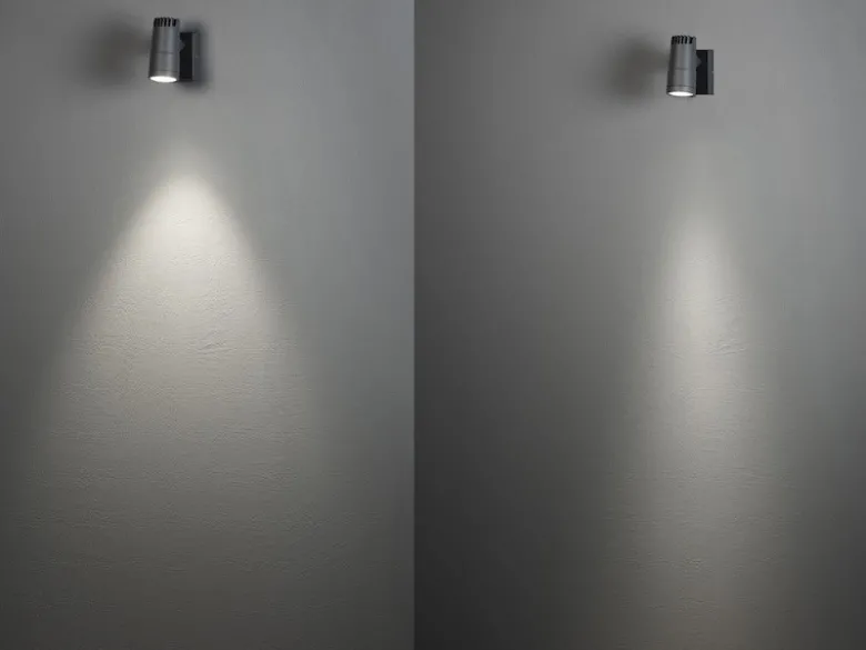 Schwenkbare LED Außenwandleuchte ANDRIA aus ALU Lichtstrahl einstellbar, IP54