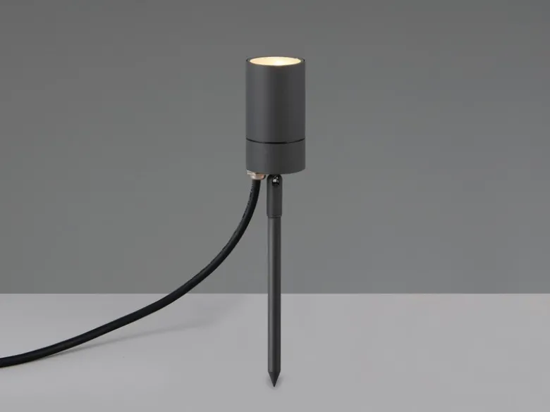Schwenkbarer LED Gartenstrahler mit Erdspieß & 2 Meter Anschlusskabel Ø 5cm