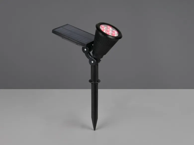 Schwenkbarer Solar Deko Gartenstrahler FESTIVAL mit RGB Farbwechsel, H: 36cm