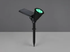 Schwenkbarer Solar Deko Gartenstrahler FESTIVAL mit RGB Farbwechsel, H: 36cm