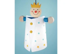 Süße Kinderzimmerlampe, Pendelleuchte Kunststoff/Holz, Design LAMPENPRINZ
