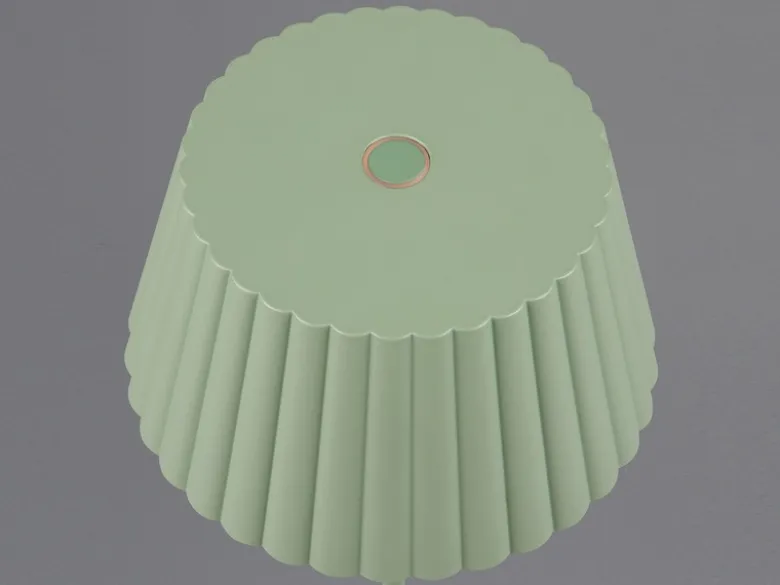 SET: Kleine Akku Stehlampe 123cm & Tischlampe 39cm für Outdoor kabellos Grün
