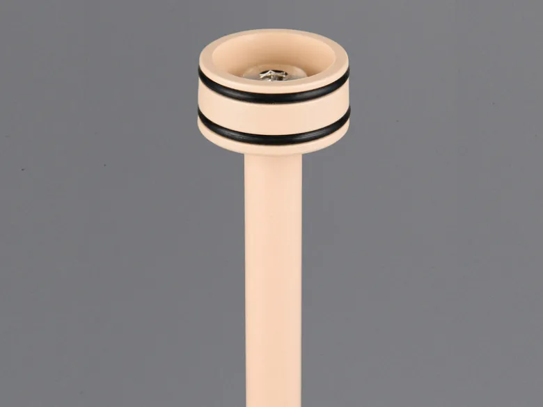 SET: Kleine Akku Stehlampe 123cm & Tischlampe 39cm für Outdoor kabellos Beige