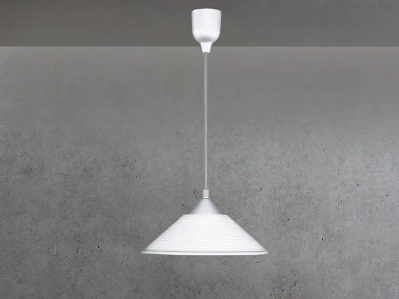 Skandinavische Pendelleuchte DIEGO mit Glas Lampenschirm, Ø 30cm